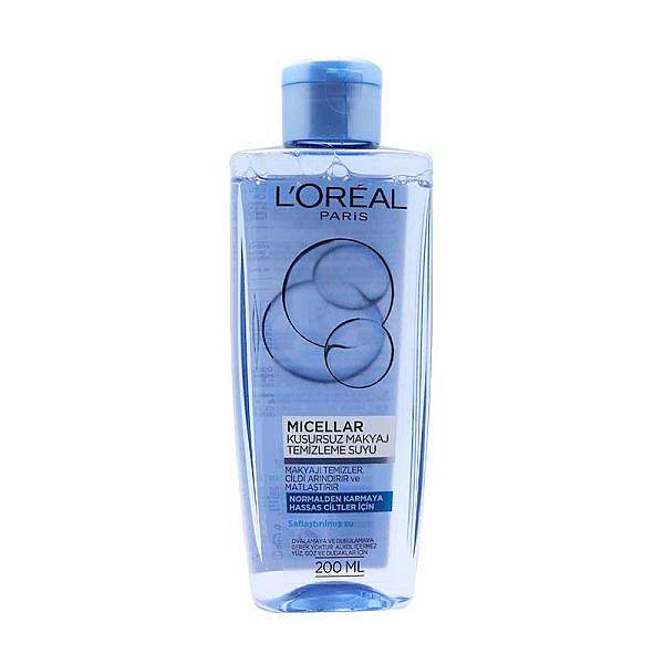 محلول پاک کننده چشم و صورت لورال میسلار LOreal MICELLAR حجم 200 میلی لیتر