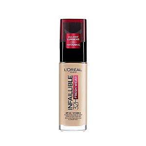 کرم پودر 32 ساعته لورال مدل Infaillible Fresh Wear با Spf25 حجم 30 میل