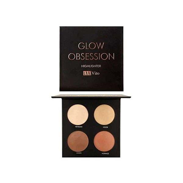 پالت هایلایتر لیاویتو مدل Liavito Glow Obsession Highlighter Palette