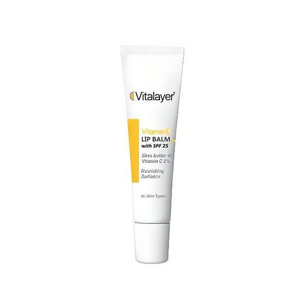 بالم لب مرطوب کننده ویتالیر مدل ویتامین C با SPF25 حجم 15 میل Vitalayer