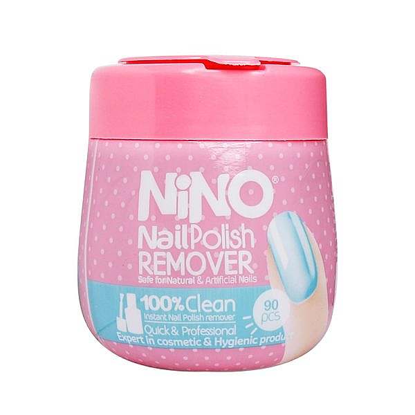 دستمال مرطوب لاک پاک کن قوطی نینو Nino