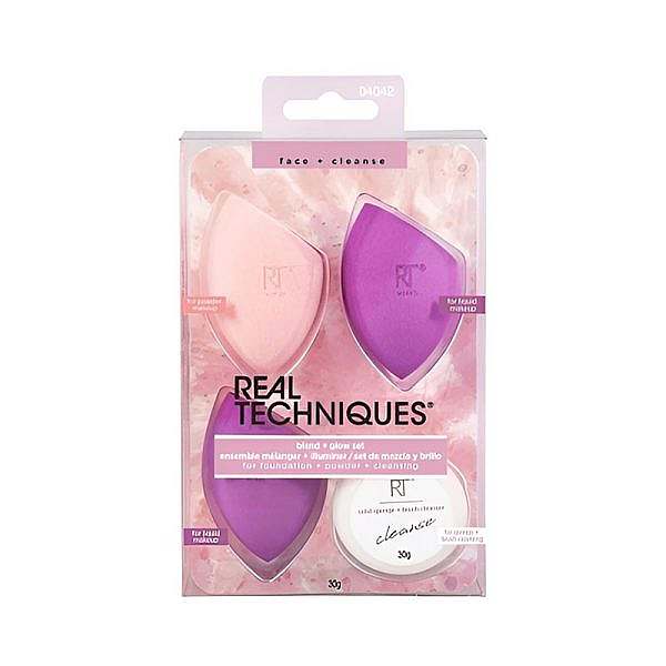 ست اسفنج سه کاره و صابون شوینده اسفنج ریل تکنیک Real Techniques
