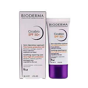 کرم ضد آفتاب بی رنگ بایودرما مدل 50+ Bioderma Cicabio